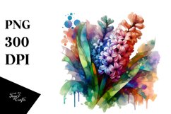 Vibrant Stained Hyacinth PNG Product Image 1