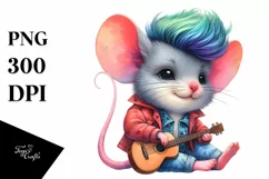 Cute Baby Monkey Watercolor PNG Product Image 3