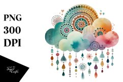Simple Boho Cloud PNG Product Image 1