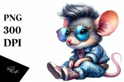 Revolting Baby Mouse with Jeans PNG Product Image 1