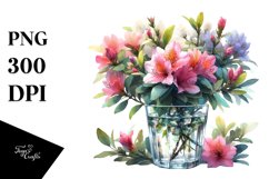 Azalea White Background | Sublimation, Clipart Product Image 1