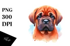 Vibrant Mastiff | Watercolor Clipart Product Image 3