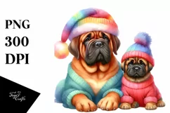 Vibrant Mastiff | Watercolor Clipart Product Image 3