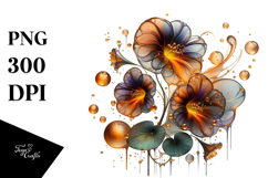 Abstract Nasturtium PNG Product Image 1