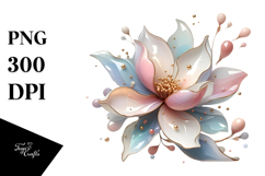 Pastel -like Magnolia, Sublimation PNG Product Image 1
