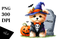 Adorable Baby Dog Halloween Clipart Product Image 1