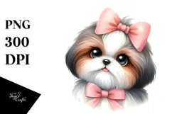Happy Shih Tzu, Transparent PNG Product Image 1