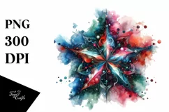 Colorful Star Watercolor Clipart Product Image 3