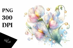 Detailed Glossy Mystical Mushroom Watercolor Splash PNG Product Image 3
