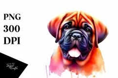 Enthusiastic Mastiff Clipart, Transparent PNG Product Image 3