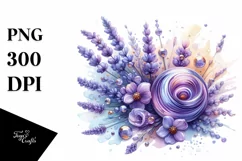 Glossy Lavender Made of , PNG Product Image 1