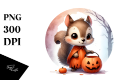 dressed for Halloween Baby Squirrel PNG Product Image 1
