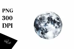Simple Moon Watercolor Image | Tshirt|Tumbler|Mug|Clipart Product Image 1