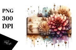 Wooden Stained Dahlia Metallic Splash Product Image 3