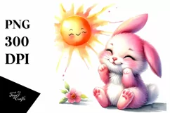 Cute Baby Bunny Clipart, Transparent PNG Product Image 3