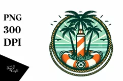 Vintage Island Beachbuoy | Clipart Product Image 1