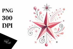 Very Simple Pinkish Star PNG Product Image 1