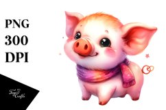 Vibrant Halloween Pig Clipart Product Image 3