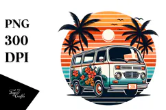Retro Van Clipart Tshirt, 20 oz Tumbler Product Image 1