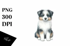 Border Collie with Christmas Gifts PNG Product Image 3