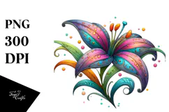 Glossy Wooden Lily,High-Res PNG Product Image 1