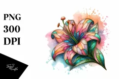 Wooden Lily Stained , Transparent PNG Product Image 3