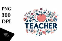 Simple Flowers Teacher Summer Flower PNG Product Image 1
