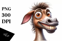 Funny Horse Portrait Clipart Product Image 1