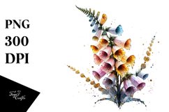 Abstract Foxglove Splash Clipart Product Image 3