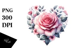Rose Heart PNG Product Image 1