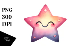 Smiling Star, Transparent PNG Product Image 1