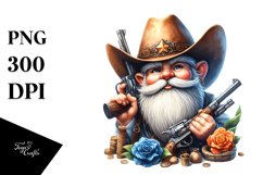 Detailed Vibrant Cowboy Gnome PNG Product Image 3
