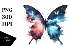 Grungy Butterfly Silhouettes, High-Res PNG Product Image 1