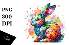 Colorful Bunny Made of PNG Product Image 1