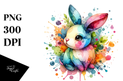 Colorful Bunny Made of PNG Product Image 1