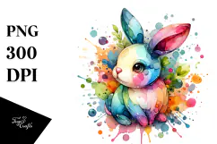 Colorful Bunny Made of PNG Product Image 1