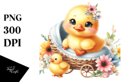Colorful Small Baby Duck Sitting Product Image 1