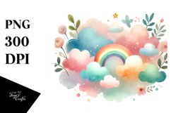 Simple Washed Cloud PNG Product Image 1