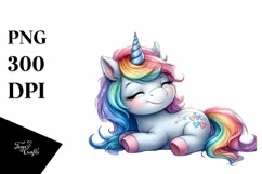 Cute Baby Unicorn Rainbow Painting Product Image 3