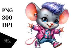 Cute Baby Mouse Dancing PNG Product Image 1