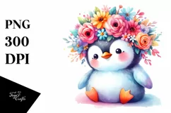 Cute Cartoon-Style Penguin PNG Product Image 3