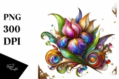 Watercolor Luxury Flower Splash Clipart Product Image 1