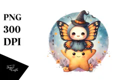 dressed for Halloween Baby Butterfly PNG Product Image 1