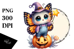 dressed for Halloween Baby Butterfly PNG Product Image 1