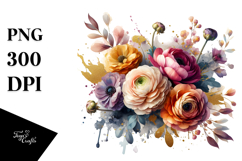 Colorfull Bouquet GOLD FOIL Product Image 1