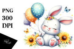 Colorful Small Baby Bunny Sleeping Product Image 1