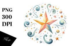 Whimsical Star, Transparent PNG Product Image 1