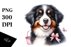 Cute Bernese Mountain Dog PNG Product Image 1