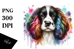 Colorful English Springer Spaniel Clipart Product Image 1