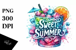 Juicy Cold Drink Sweet Summer PNG Product Image 3